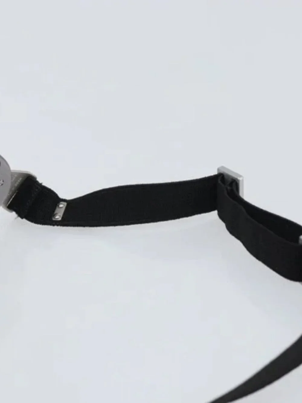 CHANEL Goggles Sunglasses plastic Black CC Auth SW1992